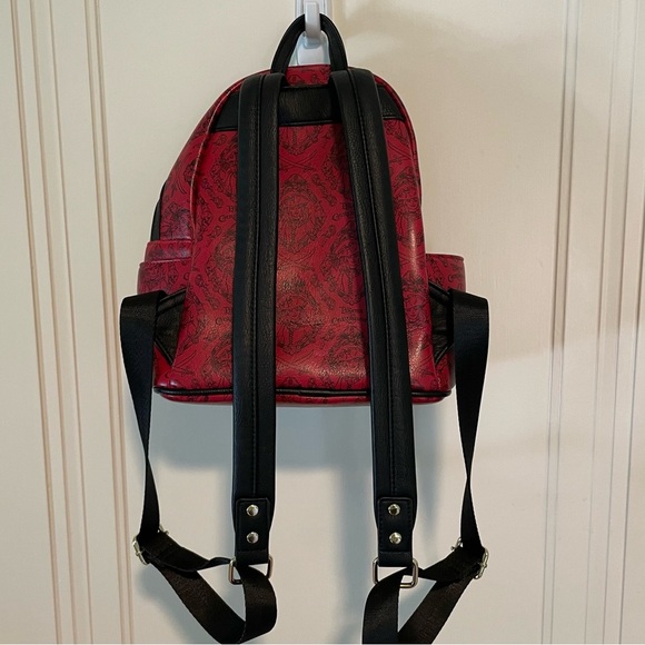 RARE Disney Parks Loungefly Pirates of the Caribbean Red Backpack - Picture 6 of 7